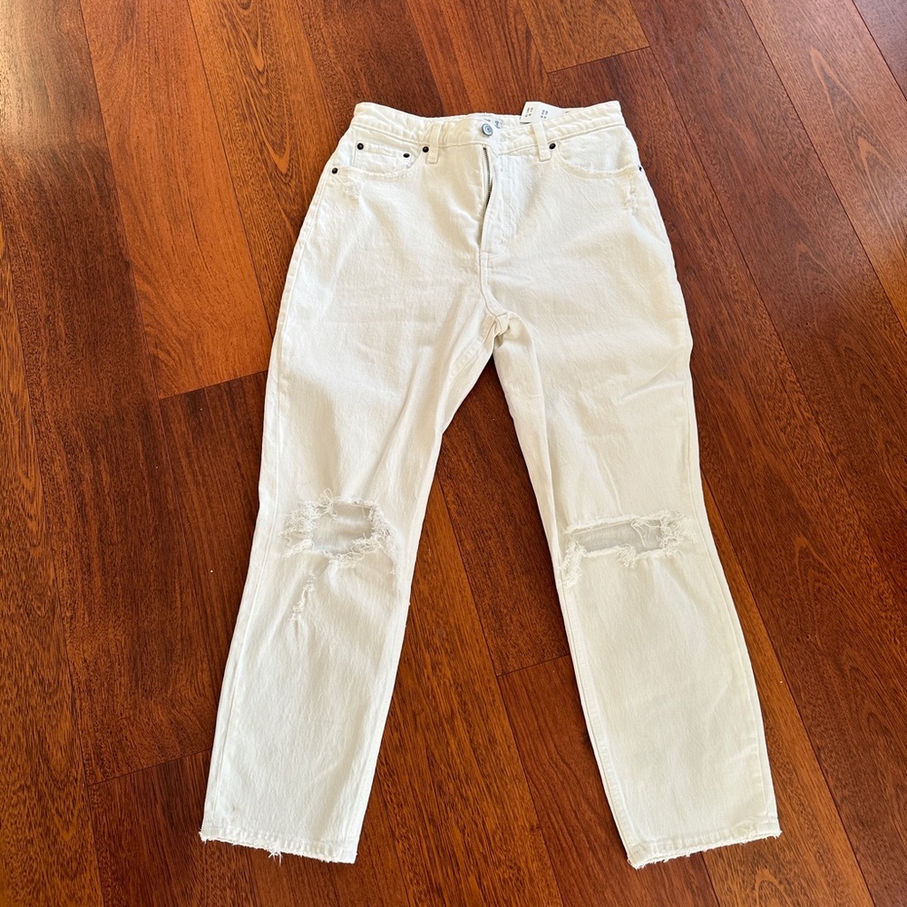 Abercrombie white jeans